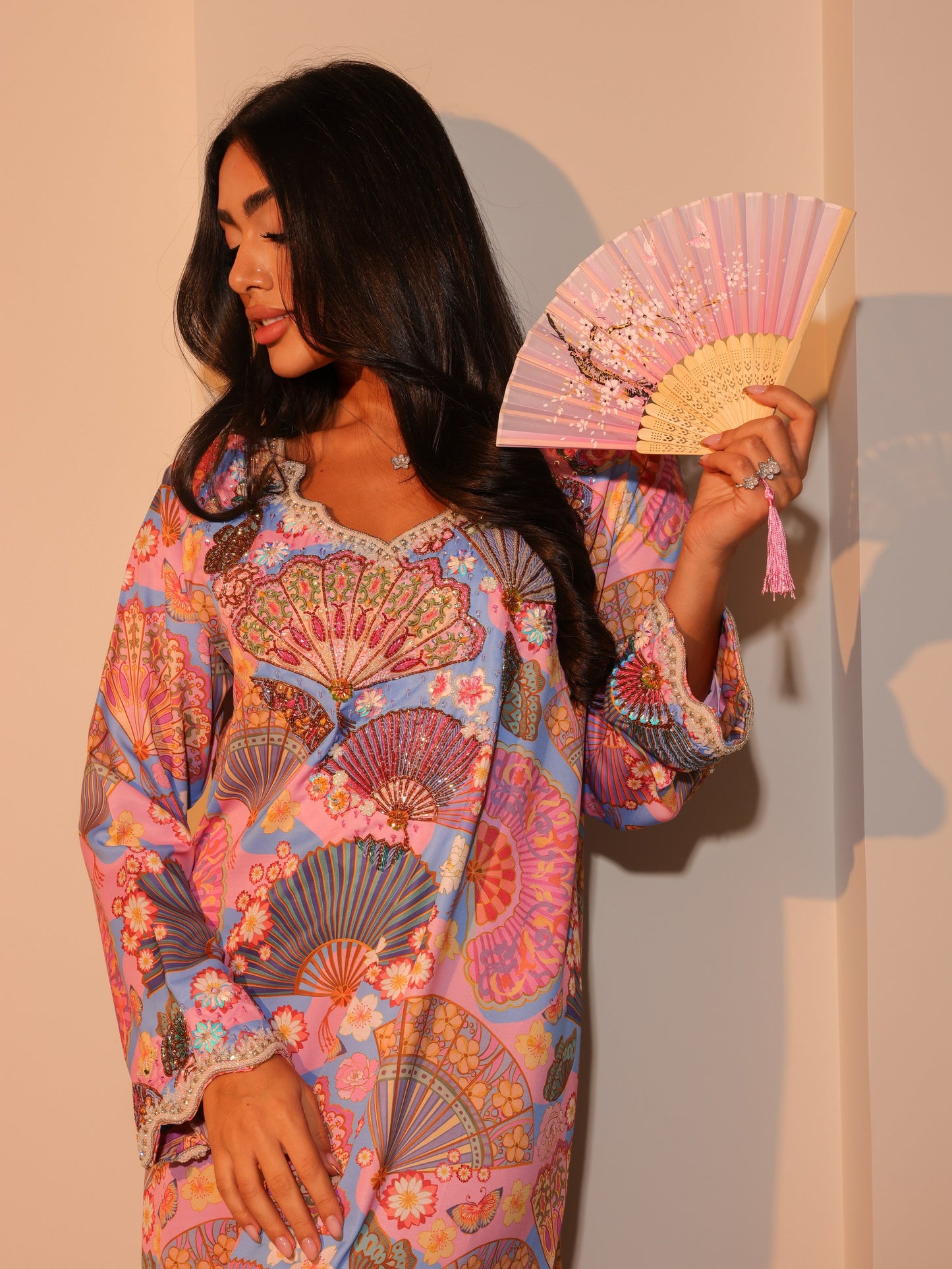 Cherry Blossom Fan A638