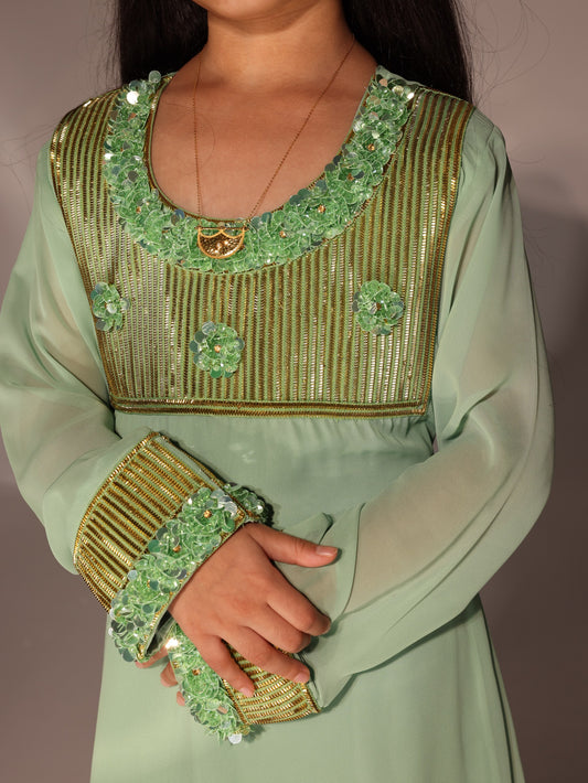 Bougainvillea in (Sage Green) A706 Kids