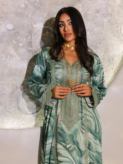 Moonlit Mint Waves A627